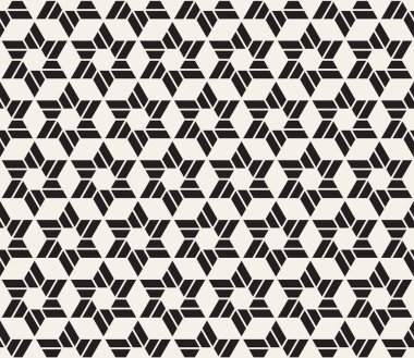 Vektör kusursuz desen. Modern stil soyut doku. Çizgili elementten geometrik fayanslar tekrarlanıyor