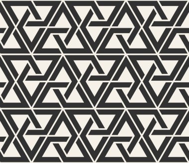 Vektör kesintisiz çizgiler desen. Modern şık üçgen şekiller doku. Geometrik fayans gelen çizgili öğe yinelenen
