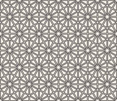 Vektör kusursuz desen. Modern stil soyut doku. Çizgili elementten geometrik fayanslar tekrarlanıyor