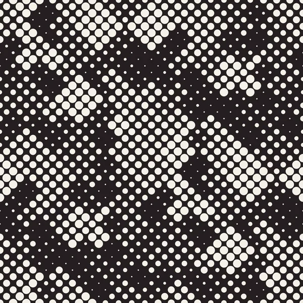 Moderne Stilistisk Halftone Texture Uendelig Abstrakt Bakgrunn Med Tilfeldige Sirkler – stockvektor