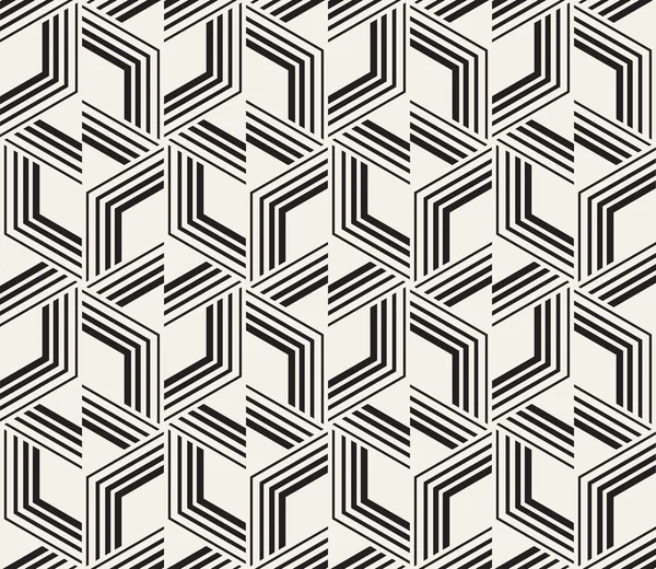 ベクトルシームレスパターン モダンなスタイリッシュな抽象的な質感 ストライプ要素から幾何学的なタイルを繰り返す — ストックベクタ