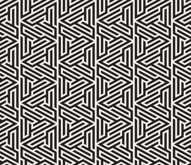 Vektör seamless modeli. Modern şık doku. Geometrik fayans gelen çizgili üçgen öğe yinelenen