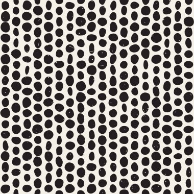 Elle çizilmiş stil etnik seamless modeli. Grungy geometrik şekiller arka plan siyah ve beyaz.