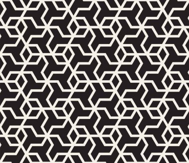Vektör kusursuz desen. Modern stil soyut doku. Çizgili elementten geometrik fayanslar tekrarlanıyor