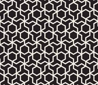 Vektör kusursuz desen. Modern stil soyut doku. Çizgili elementten geometrik fayanslar tekrarlanıyor