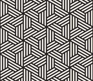 Vektör seamless modeli. Modern şık doku. Geometrik fayans gelen çizgili üçgen öğe yinelenen