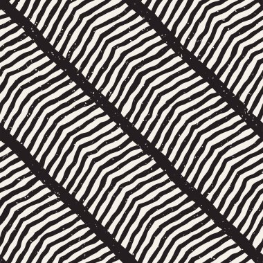 El ile Dikişsiz desen fırça darbeleriyle çizilmiş. Doodle grunge illüstrasyon mürekkep. Geometrik tek renkli vektör desen.
