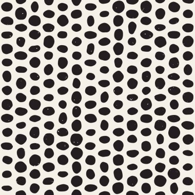 Elle çizilmiş stil etnik seamless modeli. Arka plan siyah ve beyaz soyut geometrik şekiller.