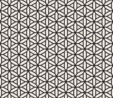 Vektör kusursuz desen. Modern stil soyut doku. Çizgili elementten geometrik fayanslar tekrarlanıyor