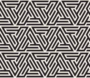 Vektör seamless modeli. Modern şık doku. Geometrik fayans gelen çizgili üçgen öğe yinelenen