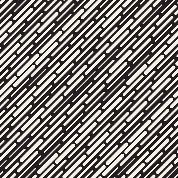 Patrón Líneas Redondeadas Irregulares Blancas Negras Fondo Moderno Abstracto Sin — Vector de stock