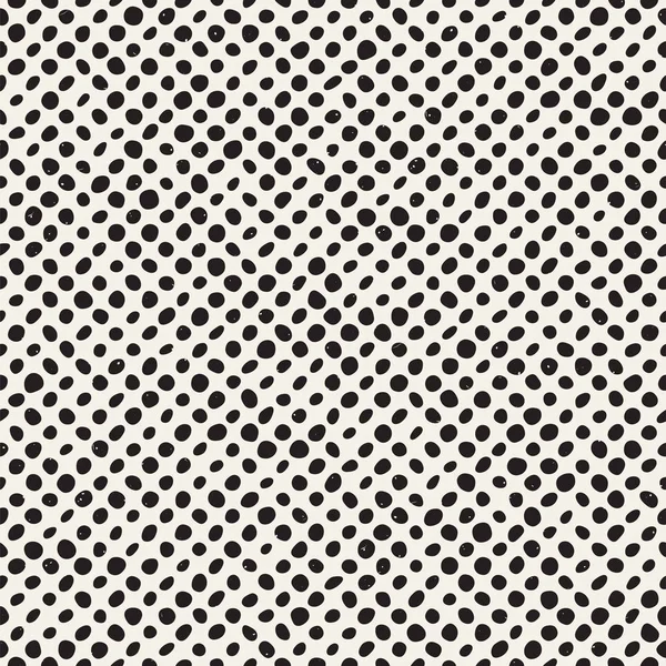 手描きスタイル エスニック シームレス パターン 抽象的な幾何学的図形を黒と白の背景 — ストックベクタ