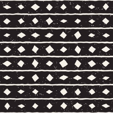 Elle çizilmiş stil etnik seamless modeli. Arka plan soyut geometrik şekiller