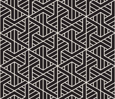 Vektör seamless modeli. Modern şık doku. Geometrik fayans gelen çizgili üçgen öğe yinelenen