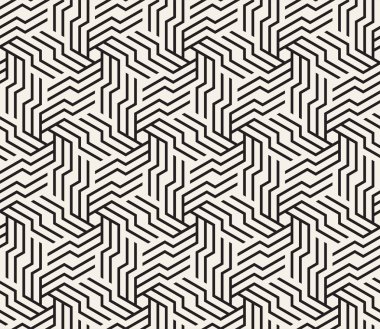Vektör seamless modeli. Modern şık doku. Geometrik fayans gelen çizgili üçgen öğe yinelenen