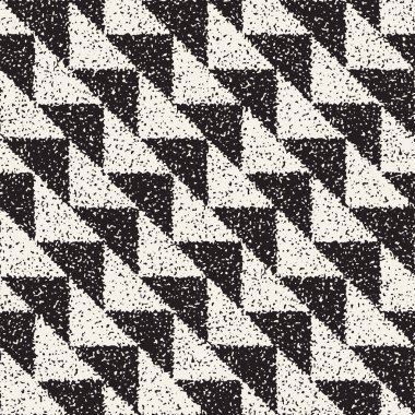 Gürültülü soyut geometrik şekiller arka plan dokulu. Vektör Dikişsiz vintage grungy desen.