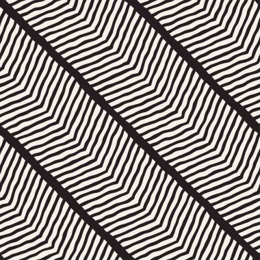 El ile Dikişsiz desen fırça darbeleriyle çizilmiş. Doodle grunge illüstrasyon mürekkep. Geometrik tek renkli vektör desen.