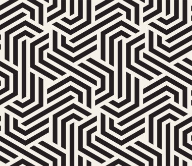 Vektör seamless modeli. Modern şık doku. Geometrik fayans gelen çizgili üçgen öğe yinelenen