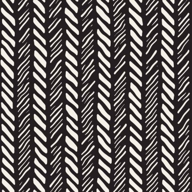 El ile Dikişsiz desen fırça darbeleriyle çizilmiş. Doodle grunge illüstrasyon mürekkep. Geometrik tek renkli vektör desen.