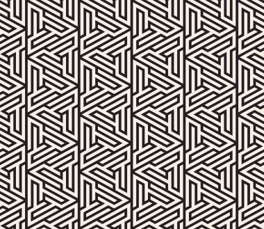 Vektör seamless modeli. Modern şık doku. Geometrik fayans gelen çizgili üçgen öğe yinelenen