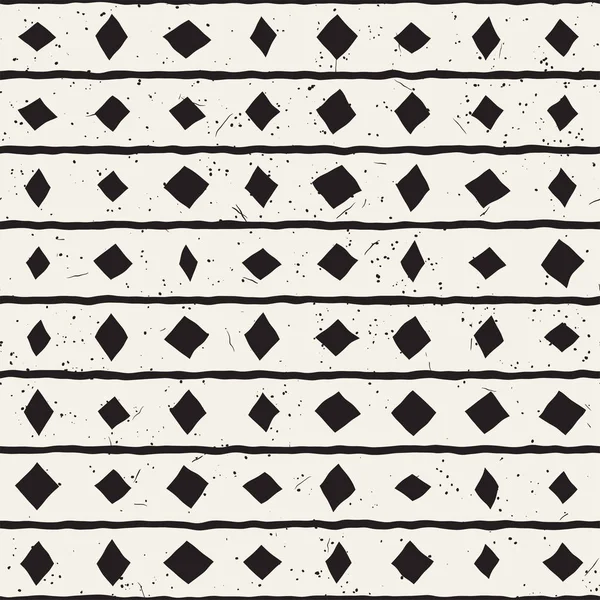 Elle çizilmiş stil etnik seamless modeli. Arka plan siyah ve beyaz soyut geometrik şekiller.