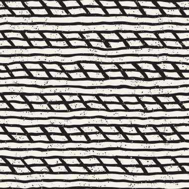 El çizimi, pürüzsüz bir şekil. Siyah beyaz soyut geometrik döşeme arkaplanı. vektör biçiminde karalama çizgisi kafesi