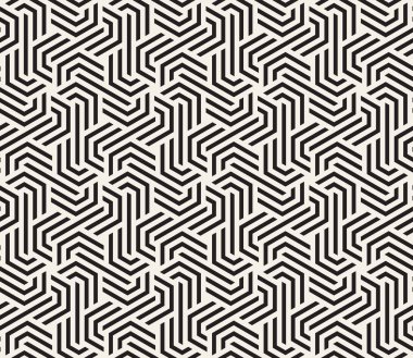 Vektör seamless modeli. Modern şık doku. Geometrik fayans gelen çizgili üçgen öğe yinelenen