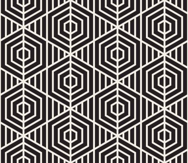Vektör seamless modeli. Modern şık doku. Geometrik fayans gelen çizgili üçgen öğe yinelenen