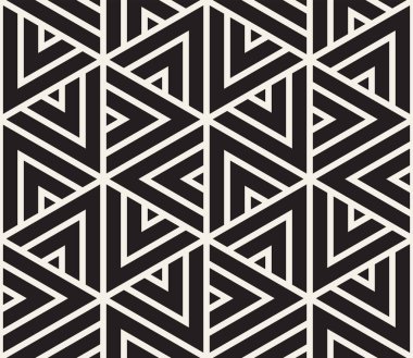 Vektör seamless modeli. Modern şık doku. Geometrik fayans gelen çizgili üçgen öğe yinelenen