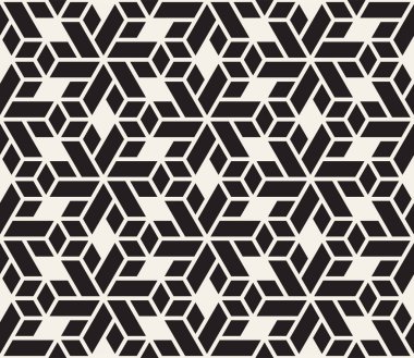 Vektör kusursuz desen. Modern stil soyut doku. Çizgili elementten geometrik fayanslar tekrarlanıyor