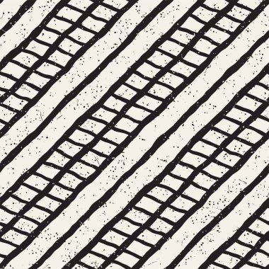 El çizimi, pürüzsüz bir şekil. Siyah beyaz soyut geometrik döşeme arkaplanı. vektör biçiminde karalama çizgisi kafesi