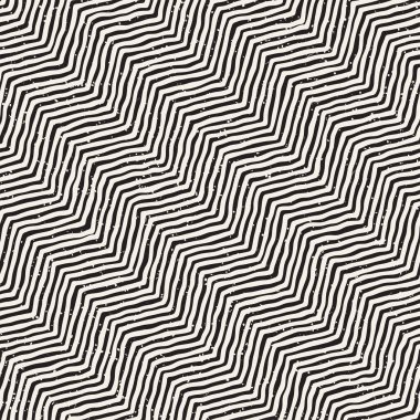 El çizimi, pürüzsüz bir şekil. Siyah beyaz soyut geometrik döşeme arkaplanı. vektör biçiminde karalama çizgisi kafesi