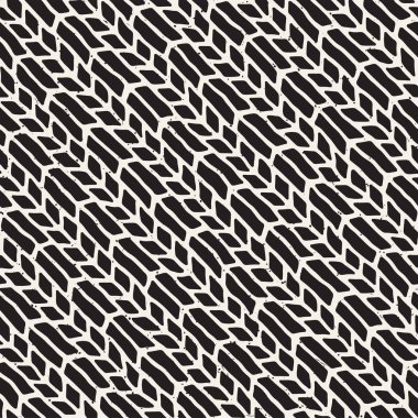 El çizimi, pürüzsüz bir şekil. Siyah beyaz soyut geometrik döşeme arkaplanı. vektör biçiminde karalama çizgisi kafesi