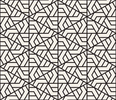 Vektör seamless modeli. Modern şık doku. Geometrik fayans gelen çizgili üçgen öğe yinelenen