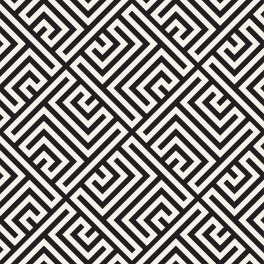 Vektör Dikişsiz örgü desen. Tek renkli kafes ile modern şık doku. Geometrik kılavuz yinelenen. Basit grafik tasarım arka plan. 