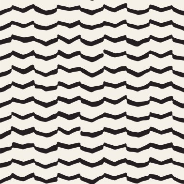 El çizimi, pürüzsüz bir şekil. Siyah beyaz soyut geometrik döşeme arkaplanı. vektör biçiminde karalama çizgisi kafesi