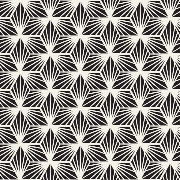 Vektörsüz çizgili desen. Monokrom sarmallı modern stil dokusu. Geometrik altıgen ızgara tekrarlanıyor. Basit kafes grafik tasarımı.