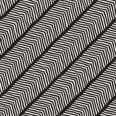 El çizimi, pürüzsüz bir şekil. Siyah beyaz soyut geometrik döşeme arkaplanı. vektör biçiminde karalama çizgisi kafesi