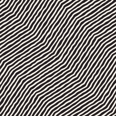 El çizimi, pürüzsüz bir şekil. Siyah beyaz soyut geometrik döşeme arkaplanı. vektör biçiminde karalama çizgisi kafesi