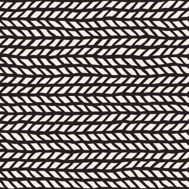 El çizimi, pürüzsüz bir şekil. Siyah beyaz soyut geometrik döşeme arkaplanı. vektör biçiminde karalama çizgisi kafesi