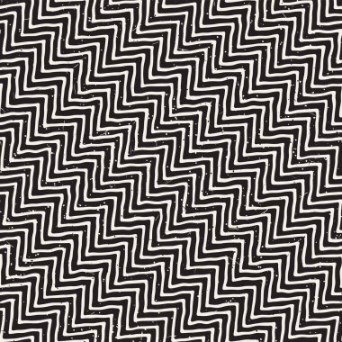 El çizimi, pürüzsüz bir şekil. Siyah beyaz soyut geometrik döşeme arkaplanı. vektör biçiminde karalama çizgisi kafesi