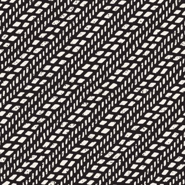 El çizimi, pürüzsüz bir şekil. Siyah beyaz soyut geometrik döşeme arkaplanı. vektör biçiminde karalama çizgisi kafesi