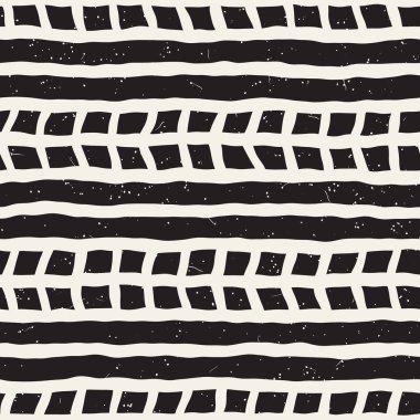 El çizimi, pürüzsüz bir şekil. Siyah beyaz soyut geometrik döşeme arkaplanı. vektör biçiminde karalama çizgisi kafesi