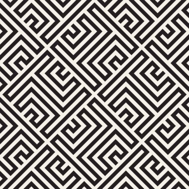 Vektör Dikişsiz örgü desen. Tek renkli kafes ile modern şık doku. Geometrik kılavuz yinelenen. Basit grafik tasarım arka plan. 