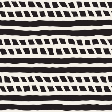 El çizimi, pürüzsüz bir şekil. Siyah beyaz soyut geometrik döşeme arkaplanı. vektör biçiminde karalama çizgisi kafesi