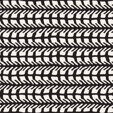 El çizimi, pürüzsüz bir şekil. Siyah beyaz soyut geometrik döşeme arkaplanı. vektör biçiminde karalama çizgisi kafesi