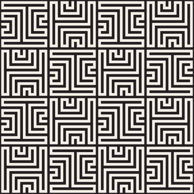 Vektör Dikişsiz örgü desen. Tek renkli kafes ile modern şık doku. Geometrik kılavuz yinelenen. Basit grafik tasarım arka plan. 