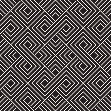 Vektör Dikişsiz örgü desen. Tek renkli kafes ile modern şık doku. Geometrik kılavuz yinelenen. Basit grafik tasarım arka plan. 