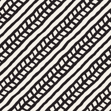 El çizimi, pürüzsüz bir şekil. Siyah beyaz soyut geometrik döşeme arkaplanı. vektör biçiminde karalama çizgisi kafesi