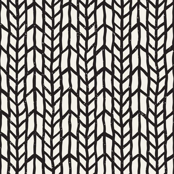 Ручной Рисованный Стиль Бесшовный Узор Абстрактный Геометрический Фон Мозаики Черно — стоковый вектор